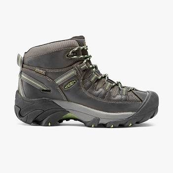 KEEN Női Targhee II Waterproof Mid Cut Túrabakancs Sötét Szürke